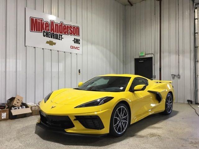 2025 Chevrolet Corvette Stingray 2LT in Competition Yellow Tintcoat Metallic — front three-quarter view