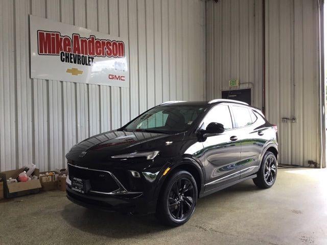2024 Buick Encore GX Sport Touring in Ebony Twilight Metallic — front three-quarter view